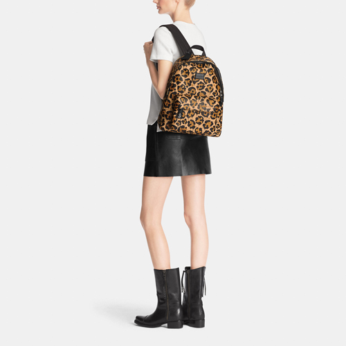 Coach Baby In Signature COACH Leather Medium Backpack ANX | Coach Outlet Canada